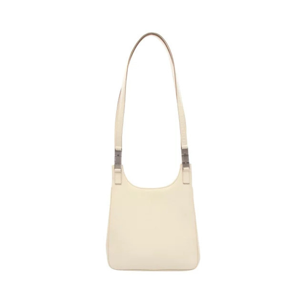 Salvatore Ferragamo Shoulder Bag Leather Ivory White